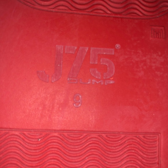 J75 ZOO STUDDED HIGH-TOP SNEAKER // RED - Picture 8 of 11